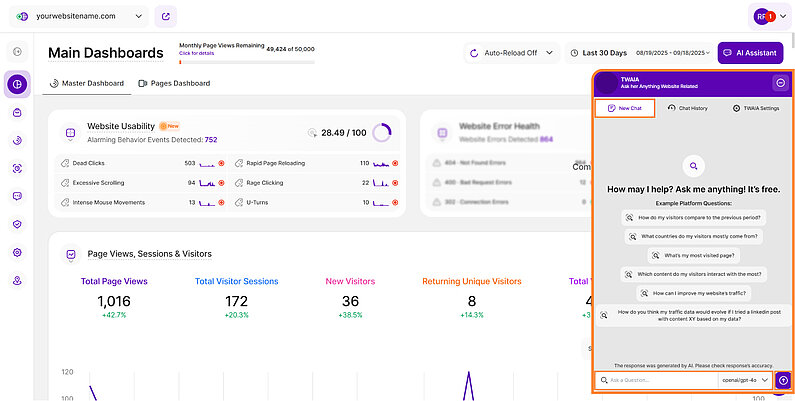 Overview of New Chat Screen