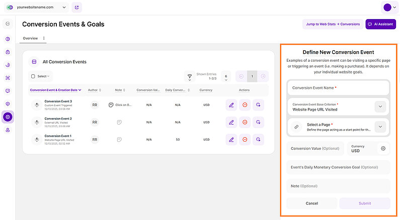 A Guide to Defining Conversion Events