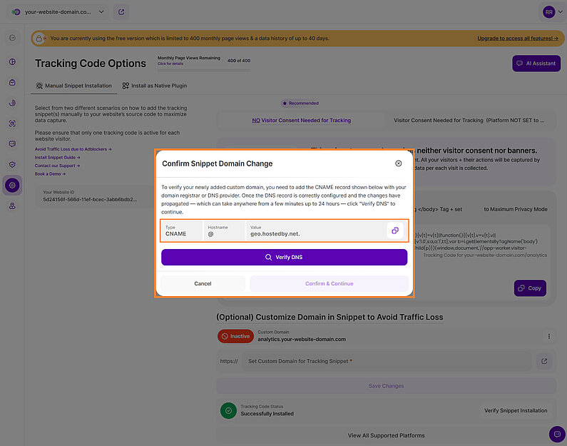 Set Up Your CNAME DNS Entry Set Up Your CNAME DNS Entry